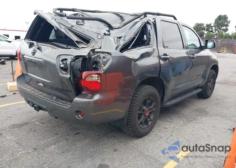 2021 Toyota Sequoia Trd Pro z USA, uszkodzony, nr VIN 5TDEY5B17MS181859